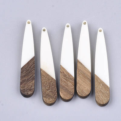 Resin & Walnut Wood Pendants