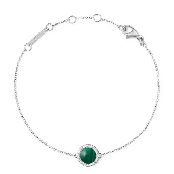 Daniel wellington Elegant bracelet with malachite and crystals DW00401437