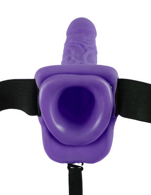 Fetish Fantasy Series 7-Inch Hollow  Starp-on With Balls - Purple