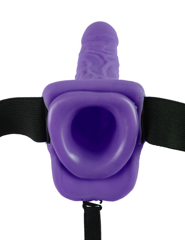 Fetish Fantasy Series 7-Inch Hollow  Starp-on With Balls - Purple