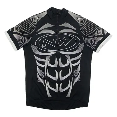 NW Cycling Mens Jersey Black 1/4 Zip L