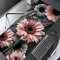 Vintage Sunflower & Butterfly Pattern Mouse Pad, Rectangle Gaming Mouse Pad, Non-slip Rubber Pad, Desktop Decoration Protecti...