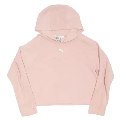 PUMA Cropped Womens Pink Hoodie XL