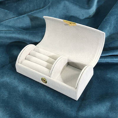 Arched Velvet Jewelry Set Storage Boxes