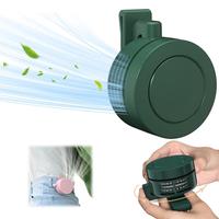 Portable Fan, Mini Waist Clip Fan, 360 Degree Clip On Air Cooler, USB or Battery Operated Hands-Free Personal Fan 3 Speeds Bl...