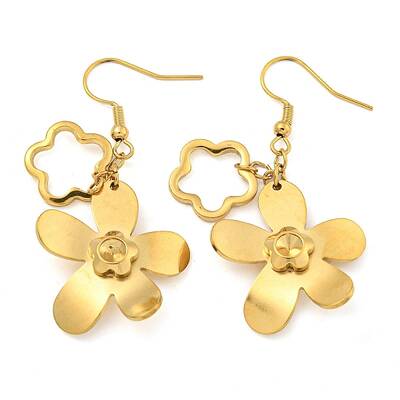 Ion Plating(IP) 304 Stainless Steel Earrings for Women
