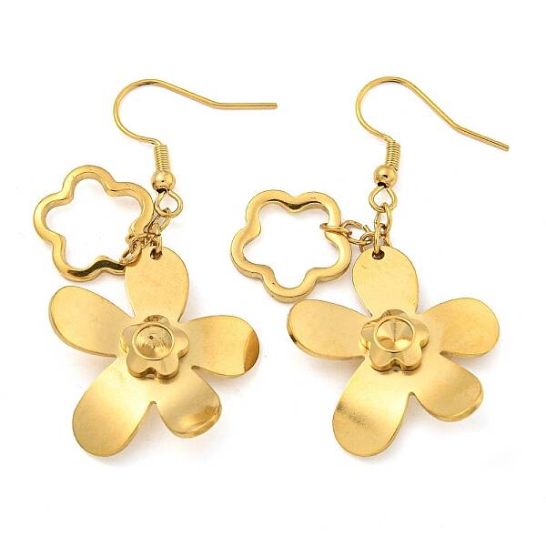 Ion Plating(IP) 304 Stainless Steel Earrings for Women