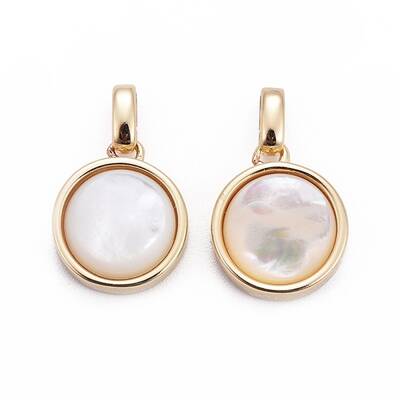 Natural White Shell Mother of Pearl Shell Pendants