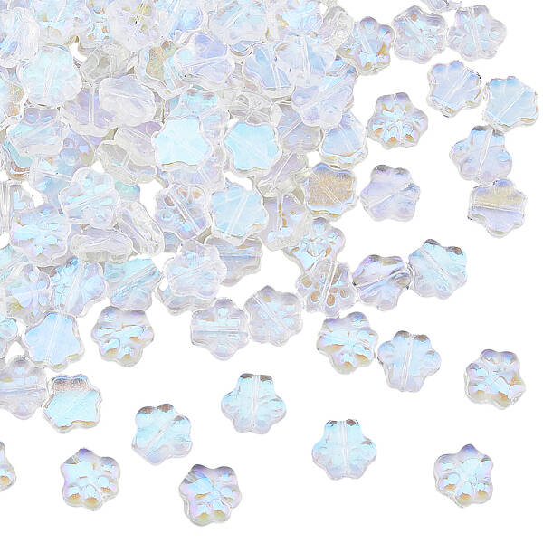 150Pcs Transparent Glass Beads