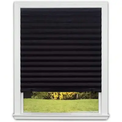 Foldable Pleated Curtain, 1 Count Blackout Curtain, Window Curtain, Home Decor for Living Room, Curtains for Bedroom, Room De...
