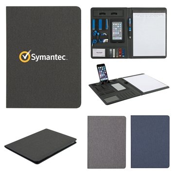 25 Promotional Titan Tech Padfolio - Device Stand & Multi-Storage