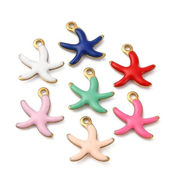 304 Stainless Steel Enamel Charms