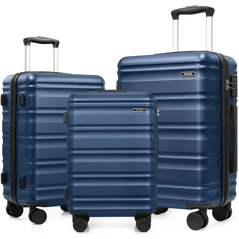 Miusse Luggage Sets 3 Piece Hardside  Suitcase with Double Spinner Wheels Tsa Lock (20in/24in/28in) TikTokShopBacktoSchool