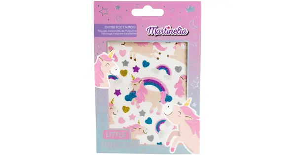 Martinelia Little Unicorn Glitter Body Tattoo For Kids