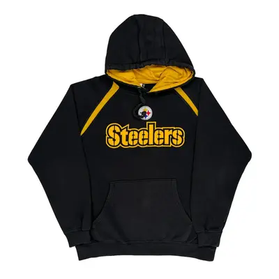 Steelers N.F.L. Team Apparel Nfl Hoodie - Large Black Cotton Blend | Size: large