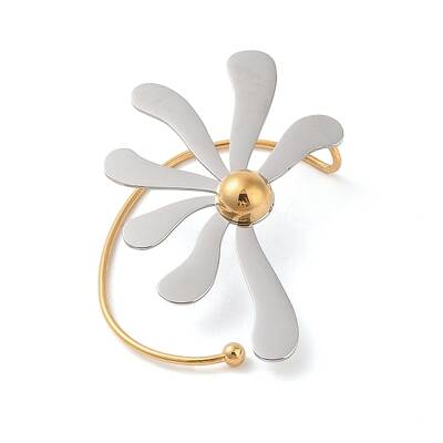 304 Stainless Steel Cuff Earrings for Women