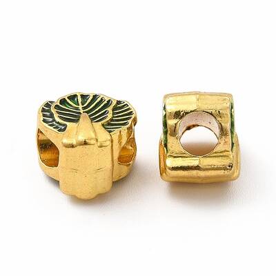 Rack Plating Alloy Enamel European Beads