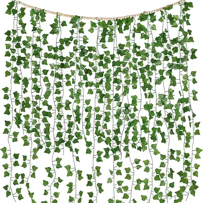 Artificial Vines, 13/26pcs Hanging Artificial Plant Vines With Wooden Beads, Artificial Plant Hanging Decoration For Living R...