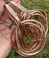LIMITED EDITION Pure Copper Bracelet with Stamped Design