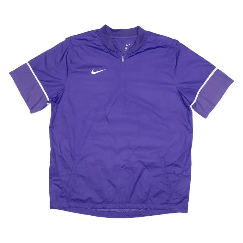 NIKE Sweatshirt Purple 1/4 Zip Mens XL