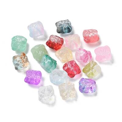 Baking Painted Transparent Glass Beads
