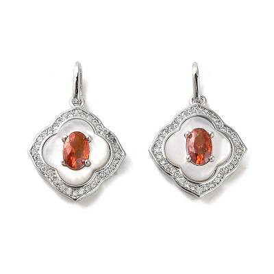 Brass Micro Pave Cubic Zirconia Pendants