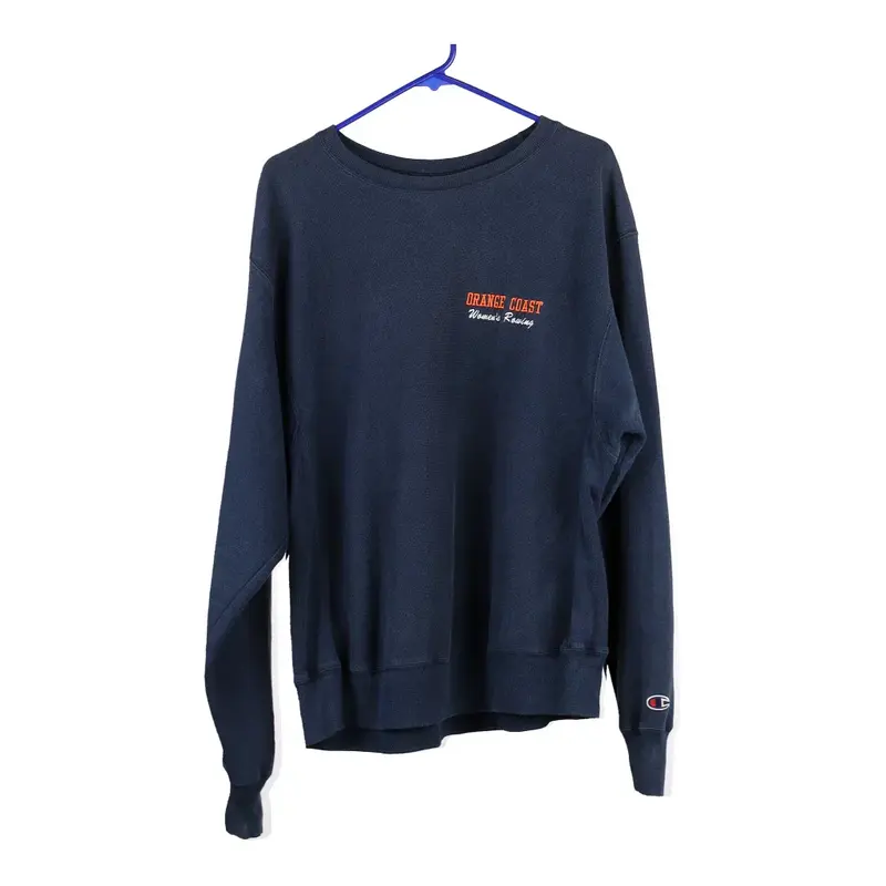 Orange Coast Champion Sweatshirt - Medium Blue Cotton Blend