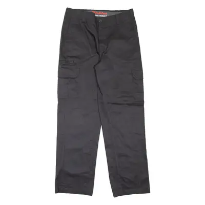 DICKIES Cargo Style Workwear Mens Trousers Black Regular Straight W34 L32