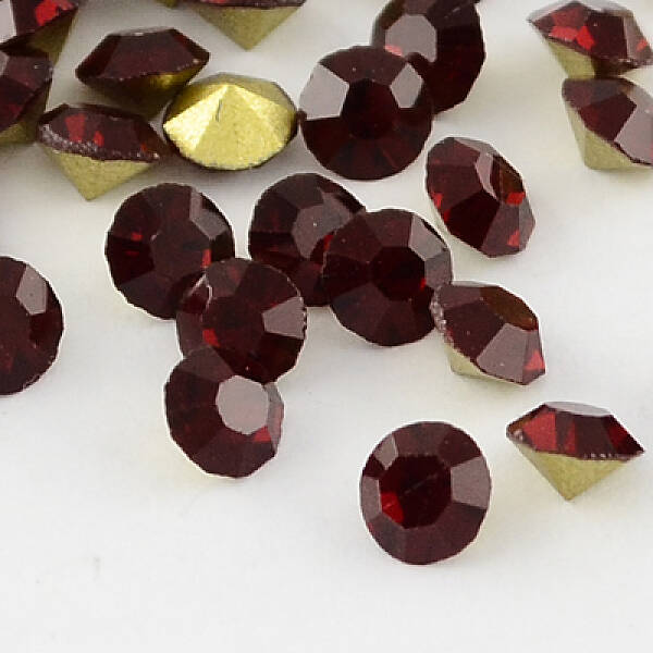 Grade A Glass Pointed Back Chaton Rhinestones