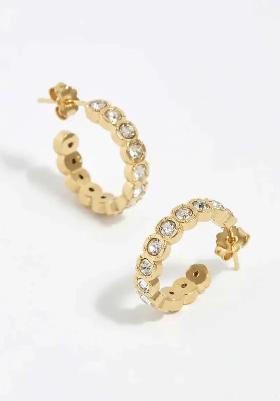 Earring Clear Etruria Gold | Color: GOLD | Size: U