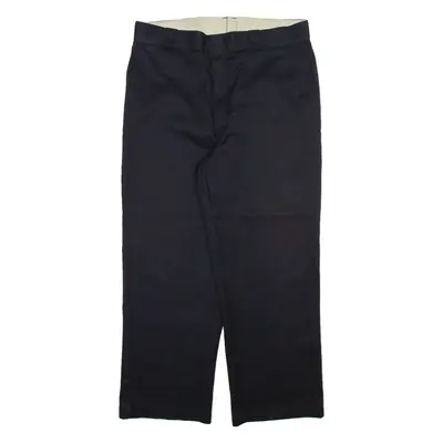 DICKIES Mens Trousers Black Regular Straight W38 L28