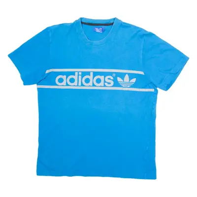 ADIDAS Mens T-Shirt Blue M
