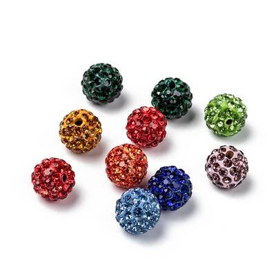Pave Disco Ball Beads