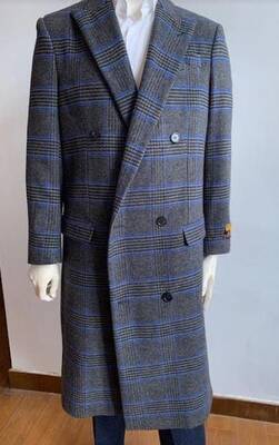 Mens Overcoat -Mens Long Wool Topcoats- Topcoat For Men-Mens Double breasted Overcoat - 