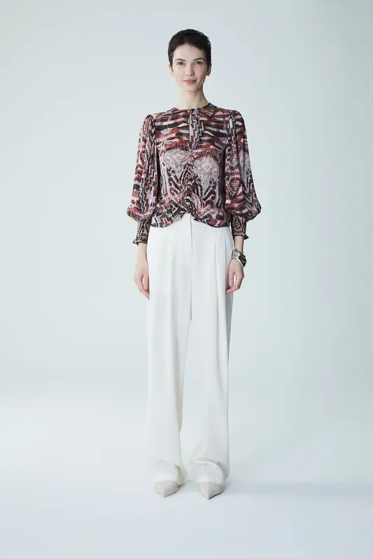 Blouse Junin Auka T Junin Auka Top Sand-Melange | Color: SAND MELANGE | Size: M