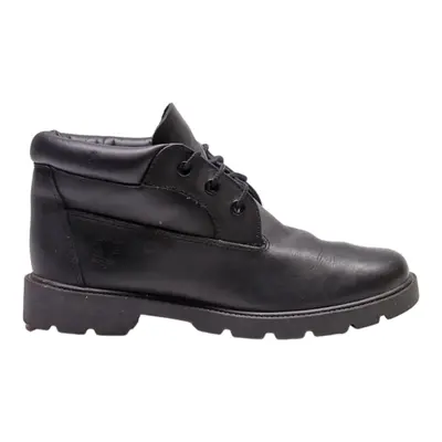 TIMBERLAND Chukka Boots Black Leather Mens UK 5