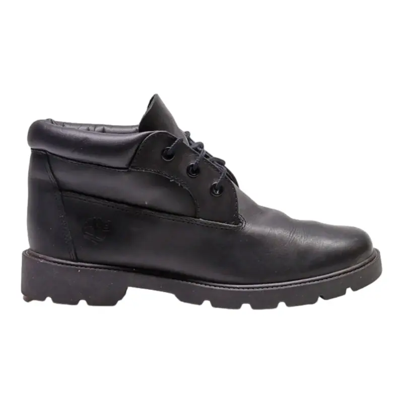 TIMBERLAND Chukka Boots Black Leather Mens UK 5