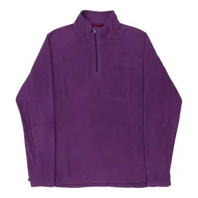 The North Face Fleece - Large Purple Polyester