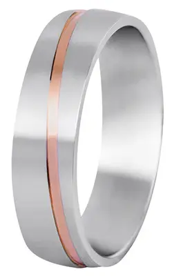 Beneto exclusive SPP07 Two-tone Steel Men's Wedding Band - Circuit: 70 mm