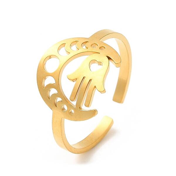 304 Stainless Steel Open Cuff Ring