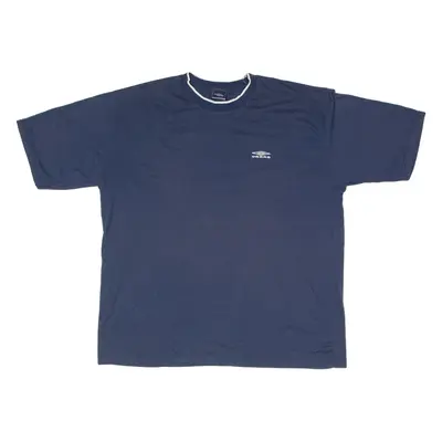 UMBRO Mens T-Shirt Blue Crew Neck 2XL