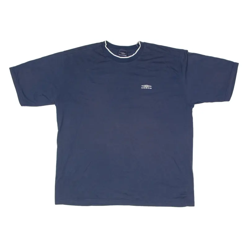 UMBRO Mens T-Shirt Blue Crew Neck 2XL