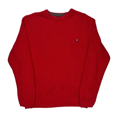 Chaps Ralph Lauren Jumper - XL Red Cotton