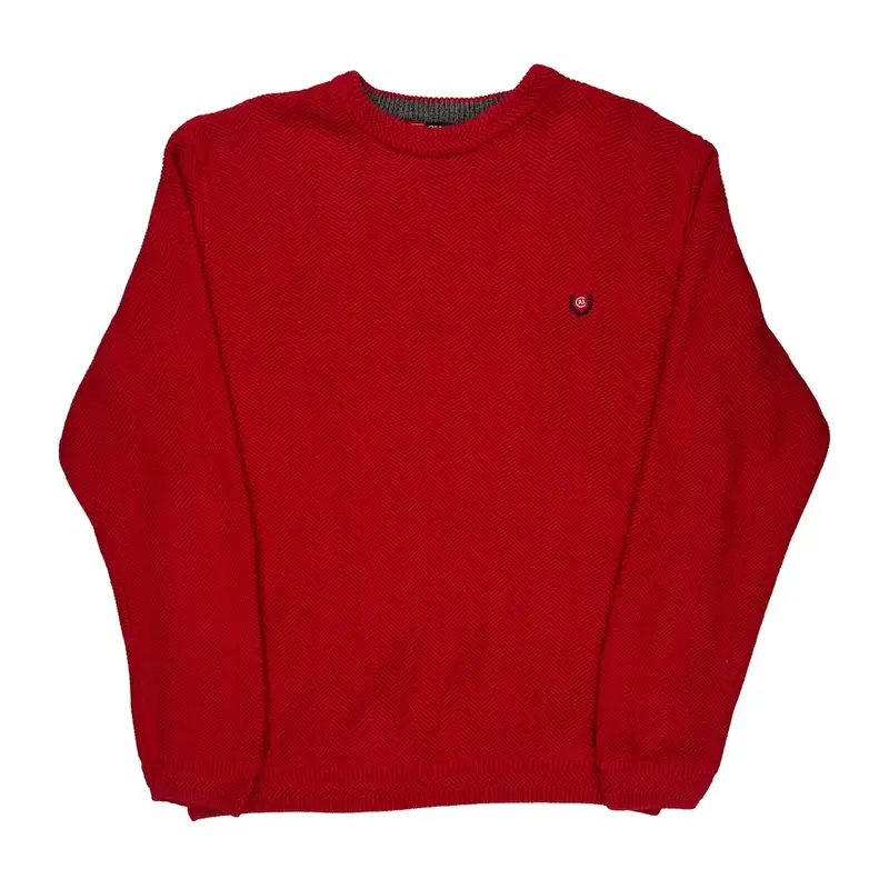 Chaps Ralph Lauren Jumper - XL Red Cotton