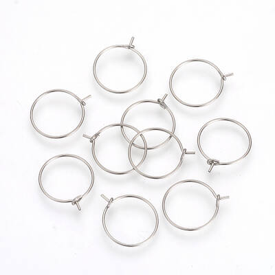 Non-Tarnish 304 Stainless Steel Hoop Earrings