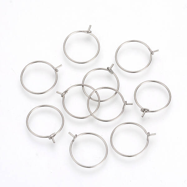 Non-Tarnish 304 Stainless Steel Hoop Earrings