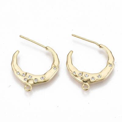 Brass Stud Earring Findings