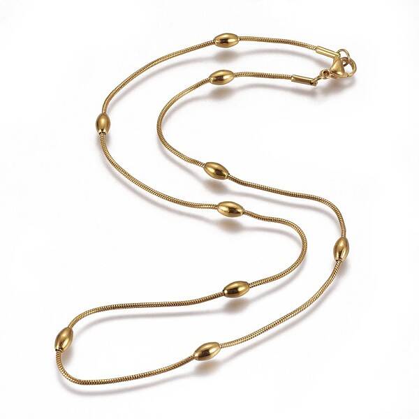 304 Stainless Steel Herringbone Chain Necklaces