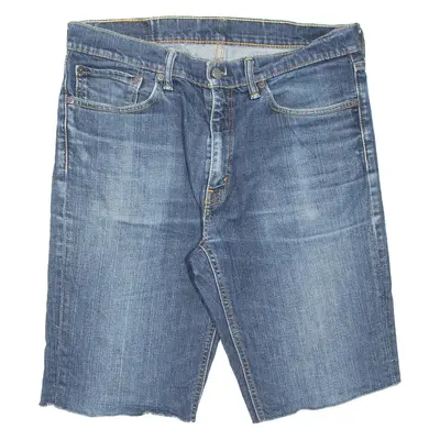 LEVI'S 541 Cut Off Mens Denim Shorts Blue M W34
