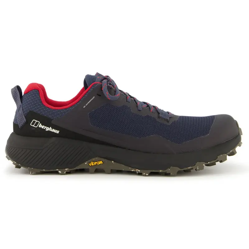 Berghaus Revolute Active Shoe Textile Synthetic Men's Lace Up Shoes - Dark Blue Black - Size:US 8 Men